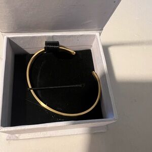 Brand new Mint &Lily Gold Open Cuff Bracelet with engraving